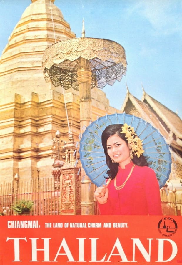 Belle enveloppe ancienne de Thaïlande